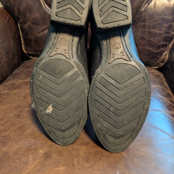 Ariat Black Leather Cowboy Boots – Western Classic, Size US 11 / UK 10 / EUR 44 - Picture 2 of 8